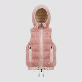 Padded teddy zip-up gilet