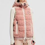 Padded teddy zip-up gilet