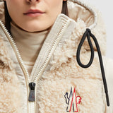 Padded teddy zip-up gilet