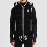 Padded teddy zip-up gilet