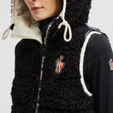 Padded teddy zip-up gilet