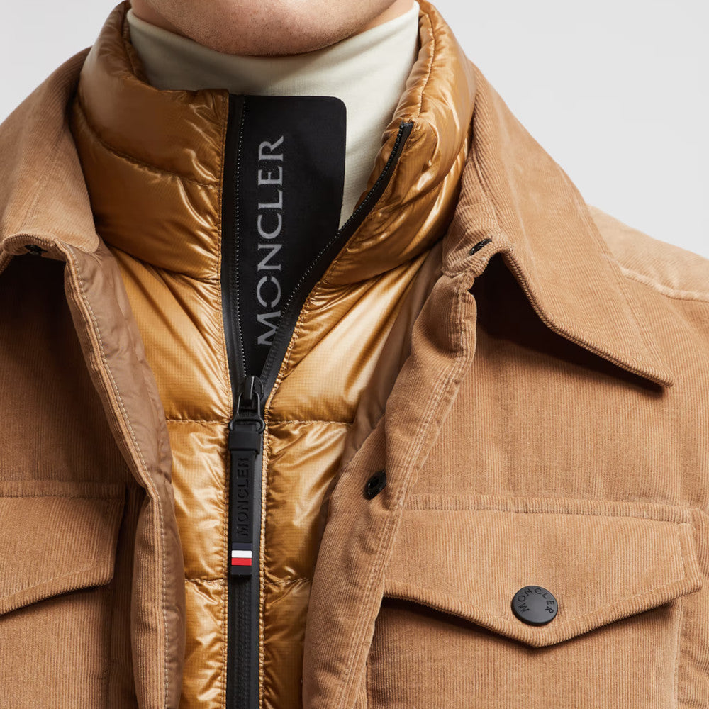 関税込 MONCLER LECH CORDUROY DOWN SHIRT JACKET MONCLER Lech Corduroy Down Shirt Jacket J20971G00005549F7248
