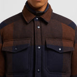 Ladurns Hooded Wool Down Shirt Jacket