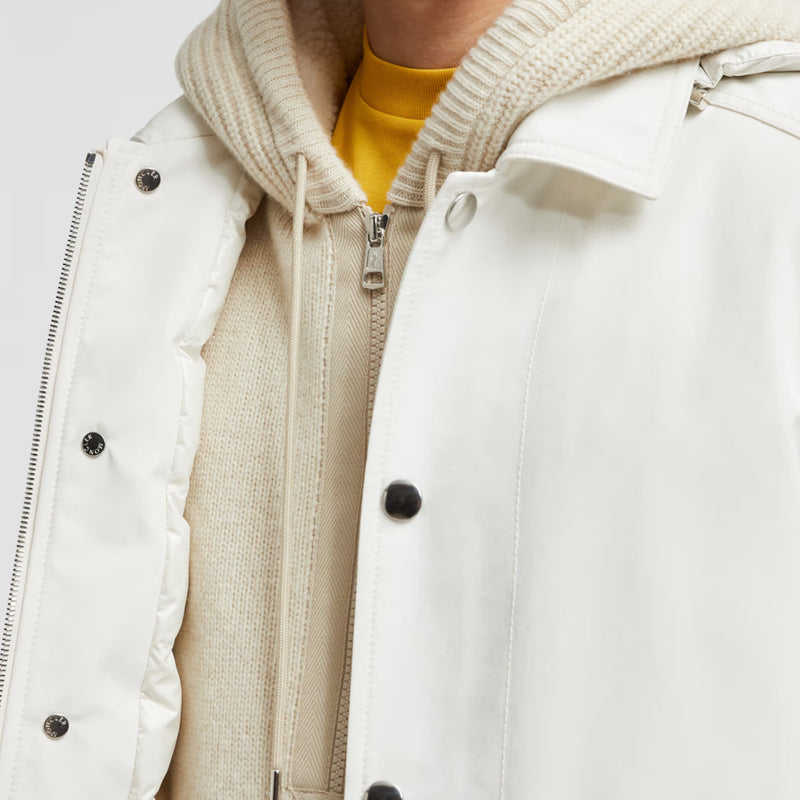 Buffaure Hooded Down Shirt Jacket