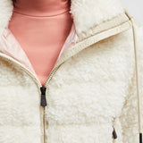 Padded Teddy Zip-Up Cardigan