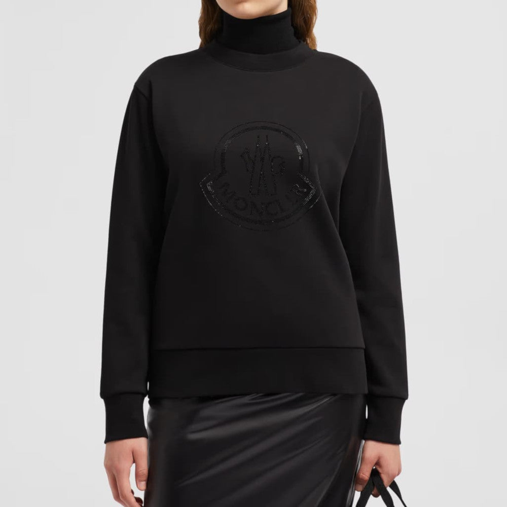 MONCLER Crystal Logo Cotton Sweatshirt J20938G00040899TR999