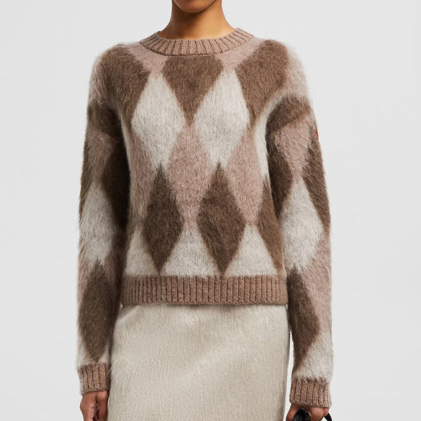 Argyle Wool & Mohair Jumper