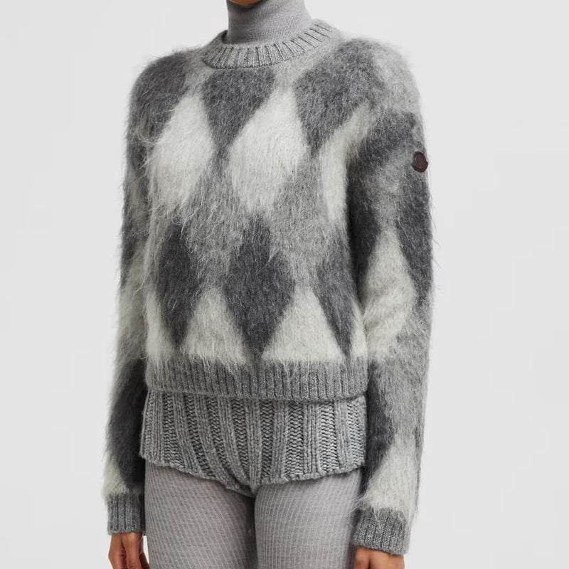 Argyle Wool & Mohair Jumper