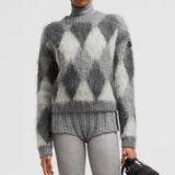 Argyle Wool & Mohair Jumper