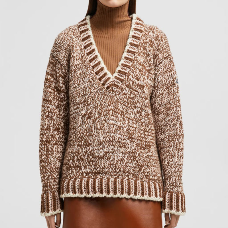 Wool Blend V-Neck Jumper