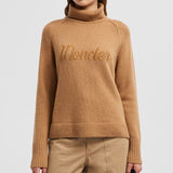 Cashmere & Wool Polo Neck Jumper