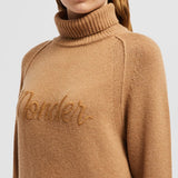 Cashmere & Wool Polo Neck Jumper