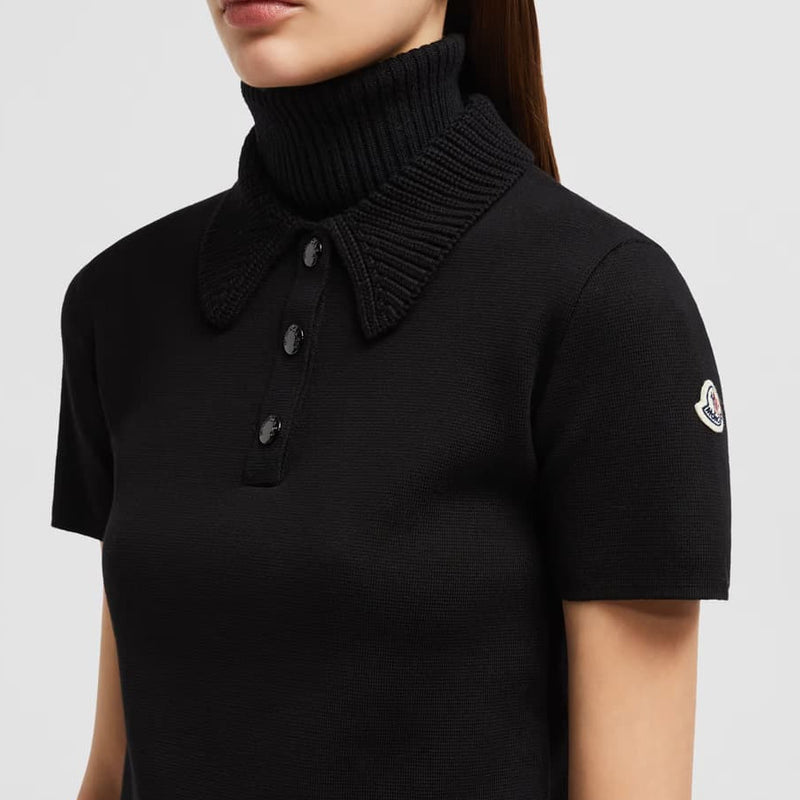 Wool-Trimmed Cotton Polo Shirt