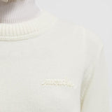 Beaded Logo Patch Cashmere & Wool Jumper