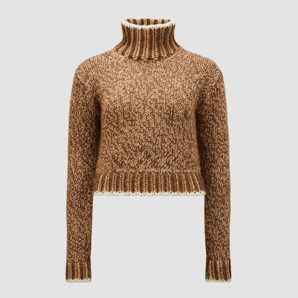 Wool Blend Polo Neck Jumper