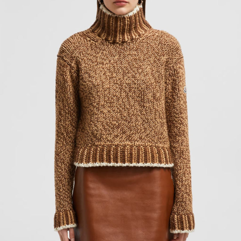 Wool Blend Polo Neck Jumper