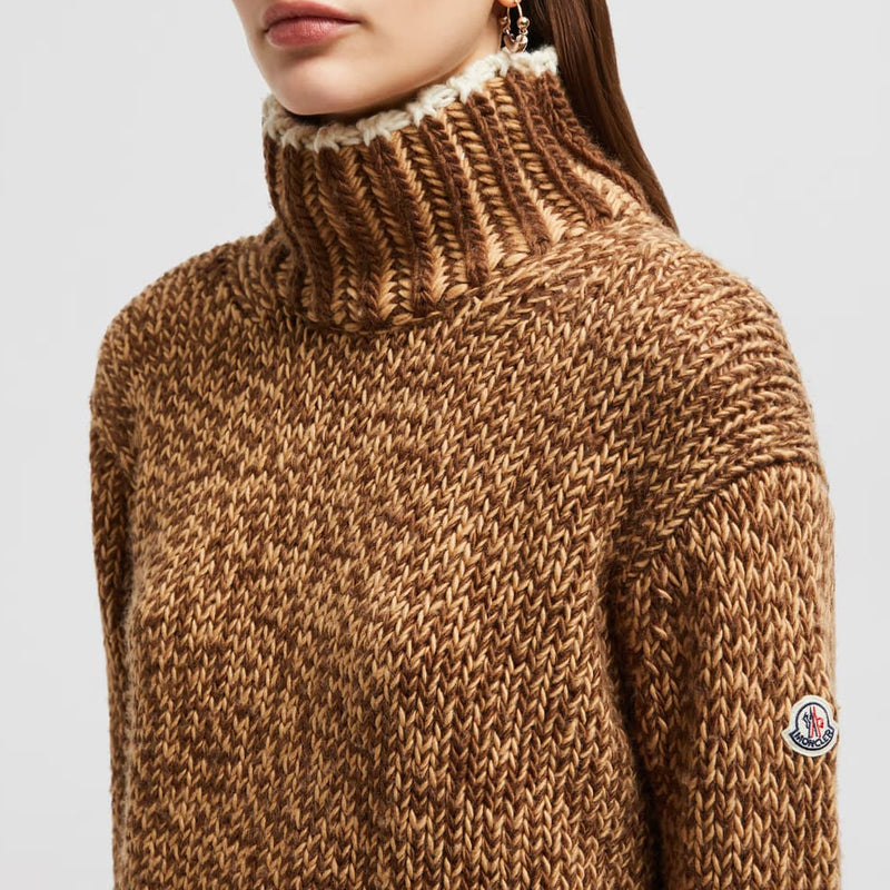 Wool Blend Polo Neck Jumper