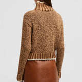 Wool Blend Polo Neck Jumper