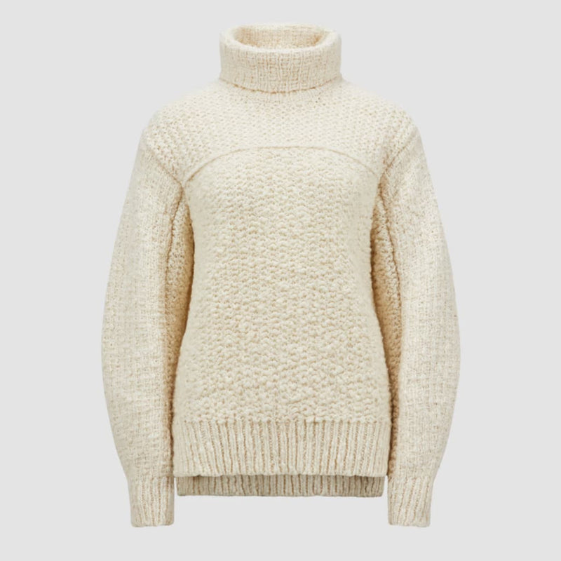 Cotton & Wool Polo Neck Jumper