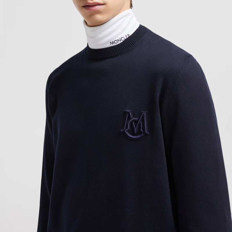 Embroidered Monogram Cotton Jumper