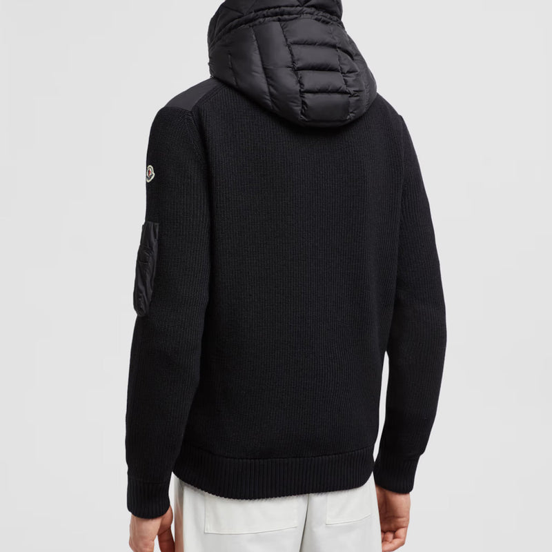 Padded Wool Hoodie