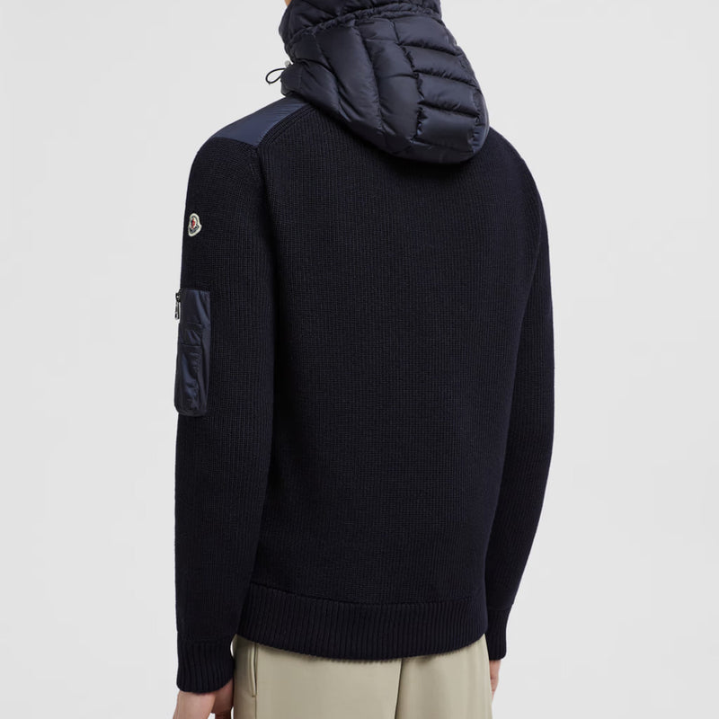 Padded Wool Hoodie