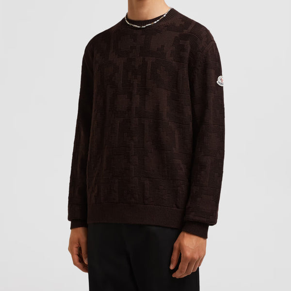 Logo Pattern Wool Jumper