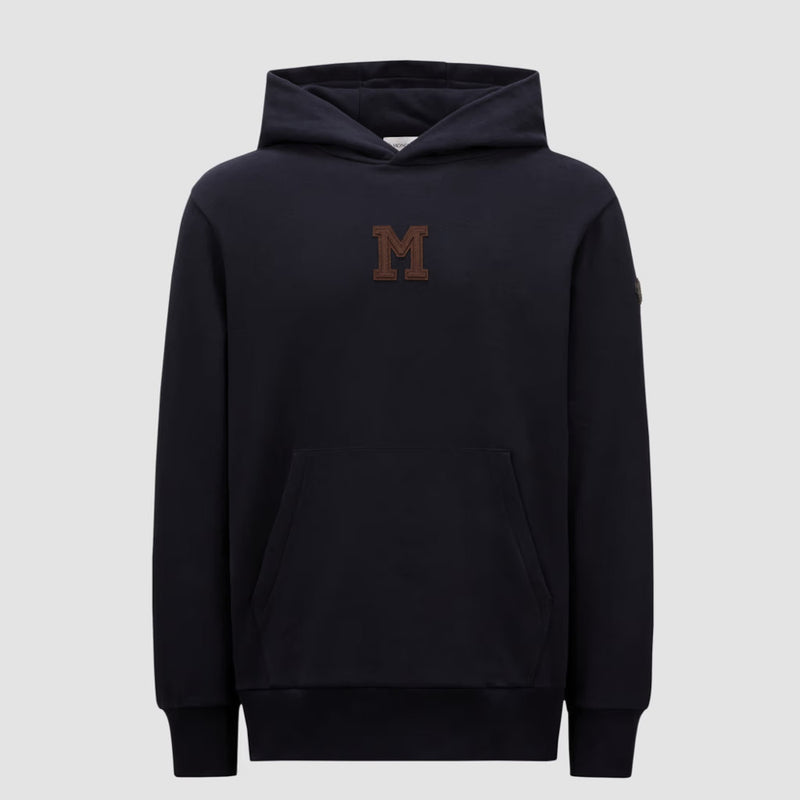 Monogram Patch Cotton Hoodie