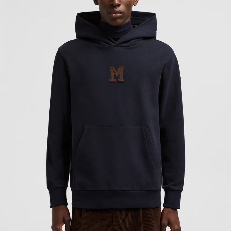 Monogram Patch Cotton Hoodie