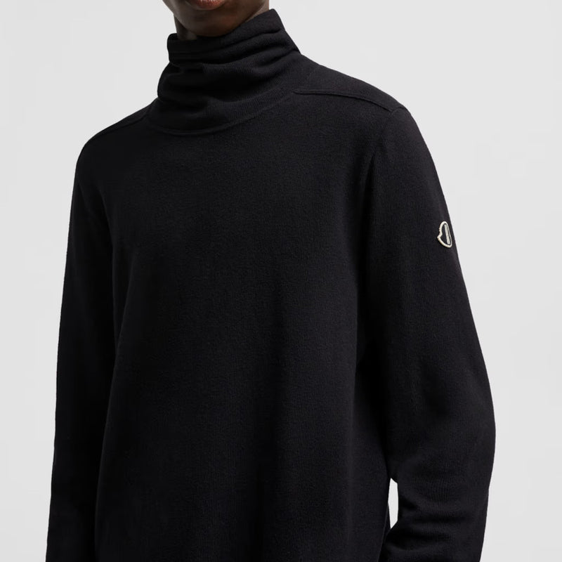 Moncler + Rick Owens Cotton Polo Neck Jumper