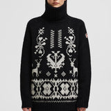 Hand-Embroidered Alpaca & Wool Polo Neck Jumper