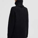 Hand-Embroidered Alpaca & Wool Polo Neck Jumper