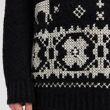 Hand-Embroidered Alpaca & Wool Polo Neck Jumper