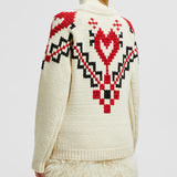 Hand-Embroidered Wool Blend Jumper