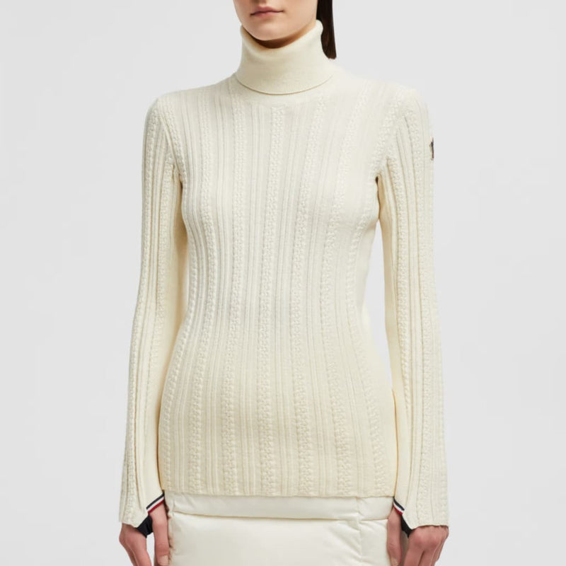 Wool Blend Polo Neck Jumper