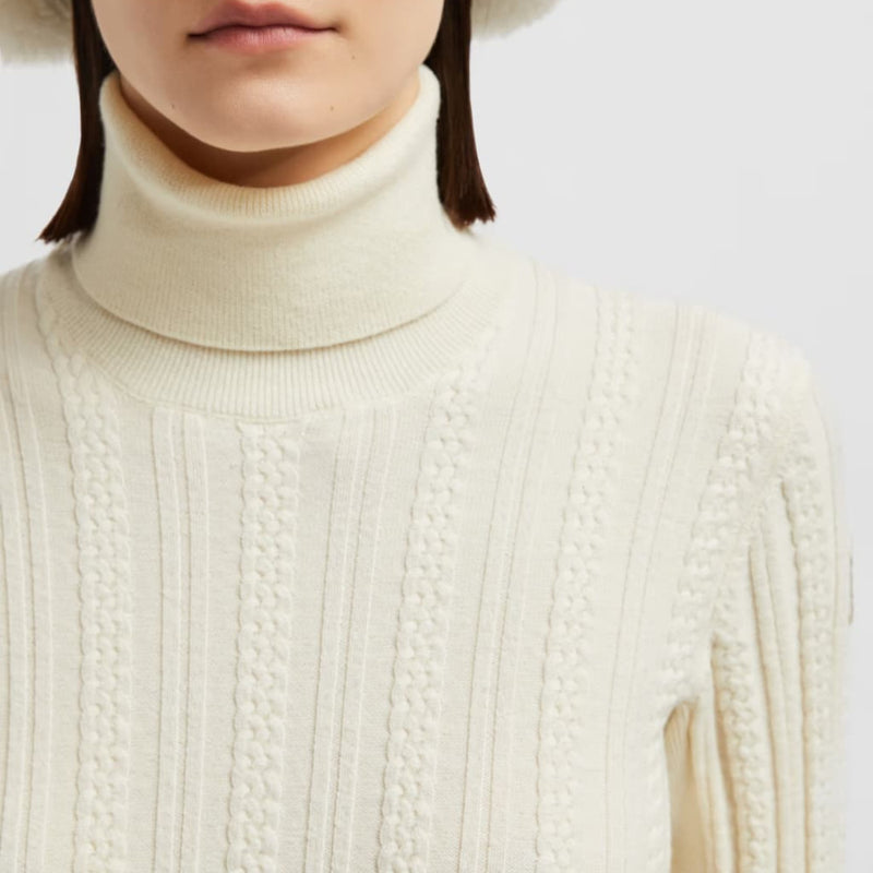 Wool Blend Polo Neck Jumper