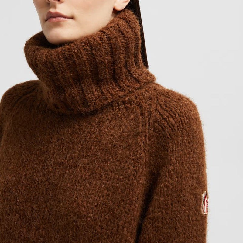 Alpaca & Wool Blend Polo Neck Jumper