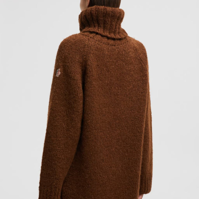 Alpaca & Wool Blend Polo Neck Jumper