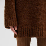 Alpaca & Wool Blend Polo Neck Jumper