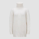 Alpaca & Wool Blend Polo Neck Jumper