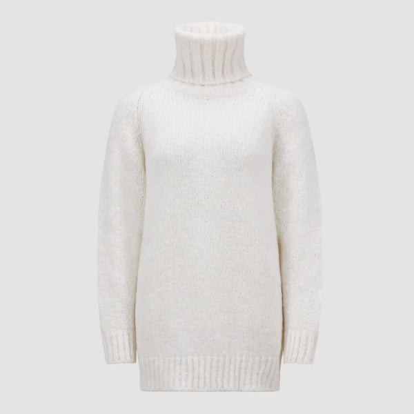 Alpaca & Wool Blend Polo Neck Jumper