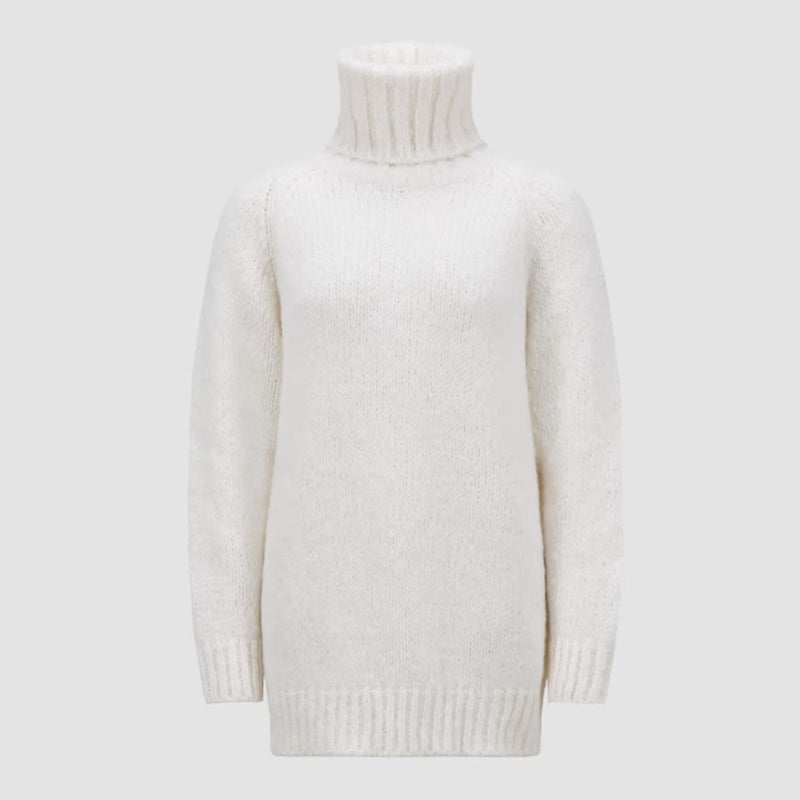 Alpaca & Wool Blend Polo Neck Jumper