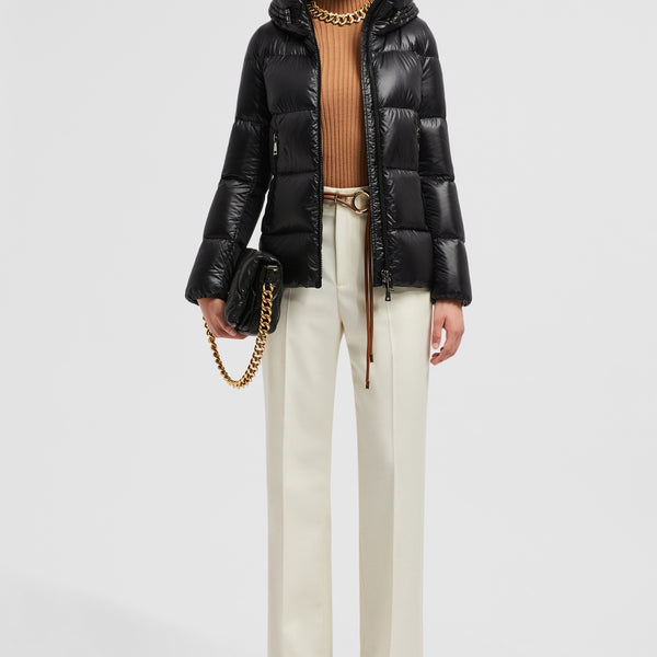 SERITTE HOODED SHORT DOWN JACKET