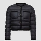 GENCAY BRAIDED TRIM SHORT DOWN JACKET