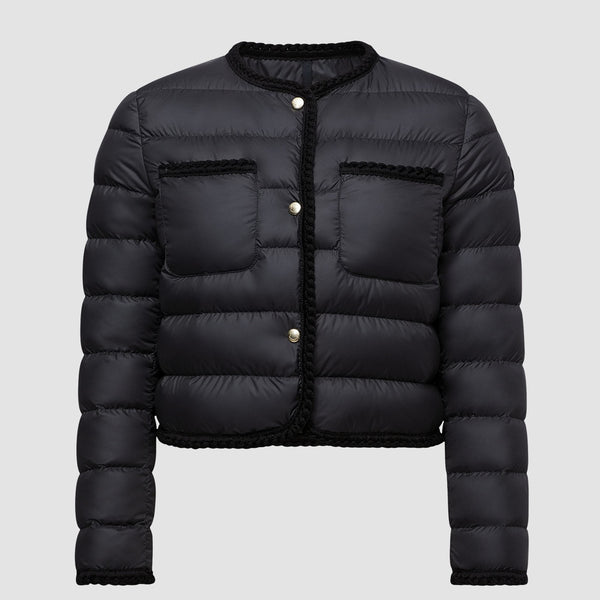 GENCAY BRAIDED TRIM SHORT DOWN JACKET