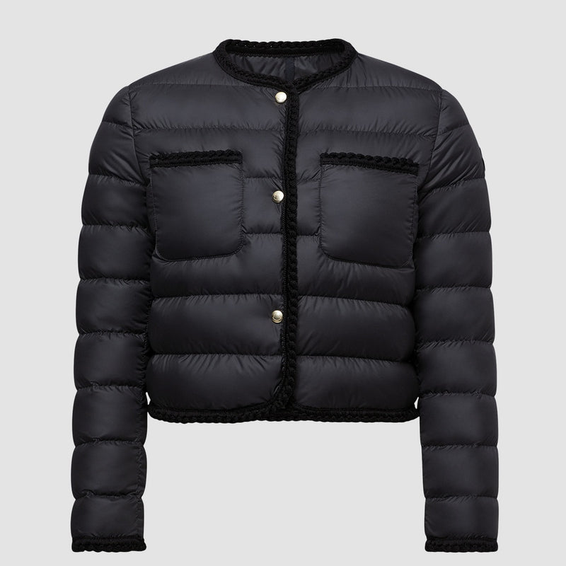 GENCAY BRAIDED TRIM SHORT DOWN JACKET