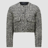 DAUPHIN TWEED SHORT DOWN JACKET