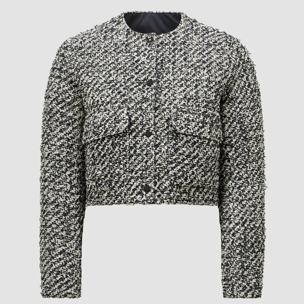 DAUPHIN TWEED SHORT DOWN JACKET