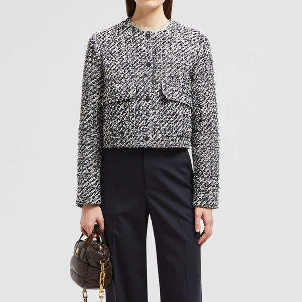 DAUPHIN TWEED SHORT DOWN JACKET