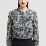 DAUPHIN TWEED SHORT DOWN JACKET